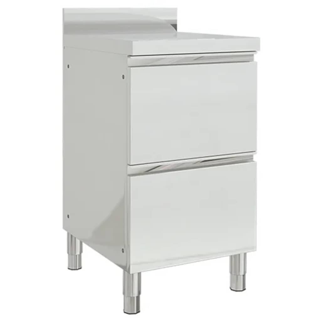 Gewerbe-Küchenschrank mit 2 Schubladen 50x60x96 cm
