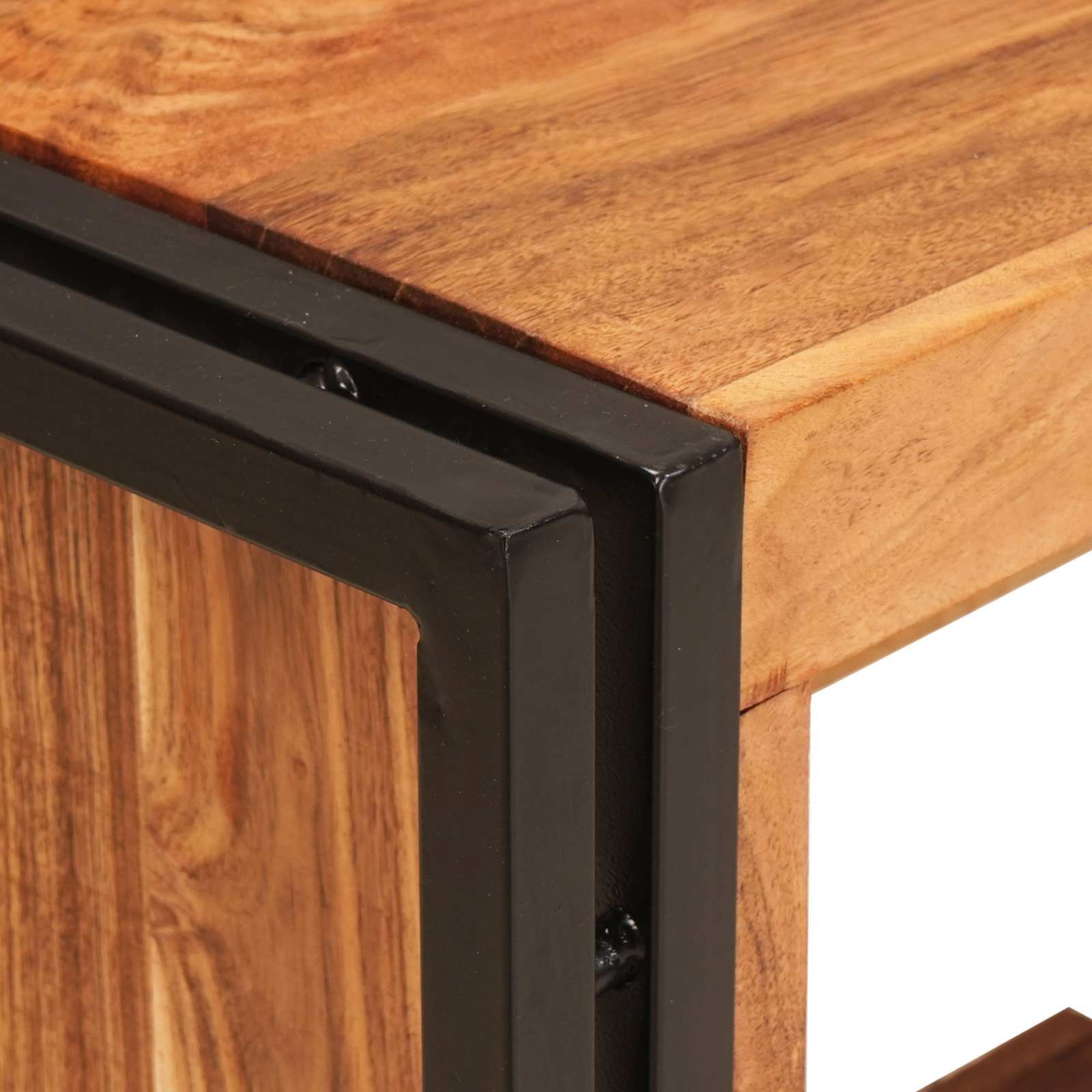 Weinregal Braun 60 x 45 x 33 cm Massives grobes Mangoholz
