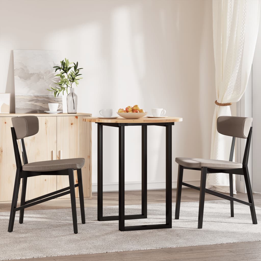 Tischplatte Rund Ø40x2 cm Massivholz Akazie
