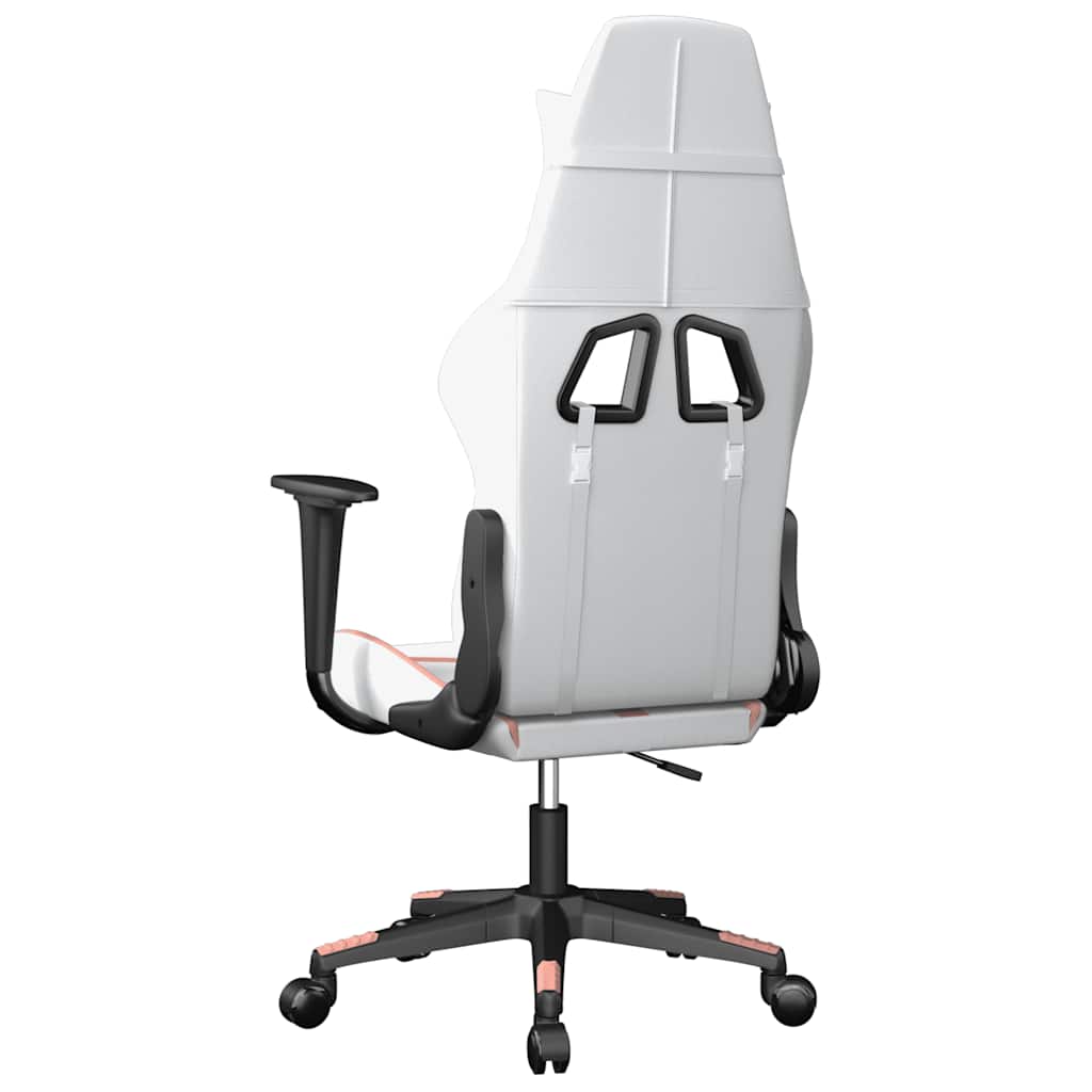 Gaming-Stuhl mit Massagefunktion Schwarz und Grün Kunstleder