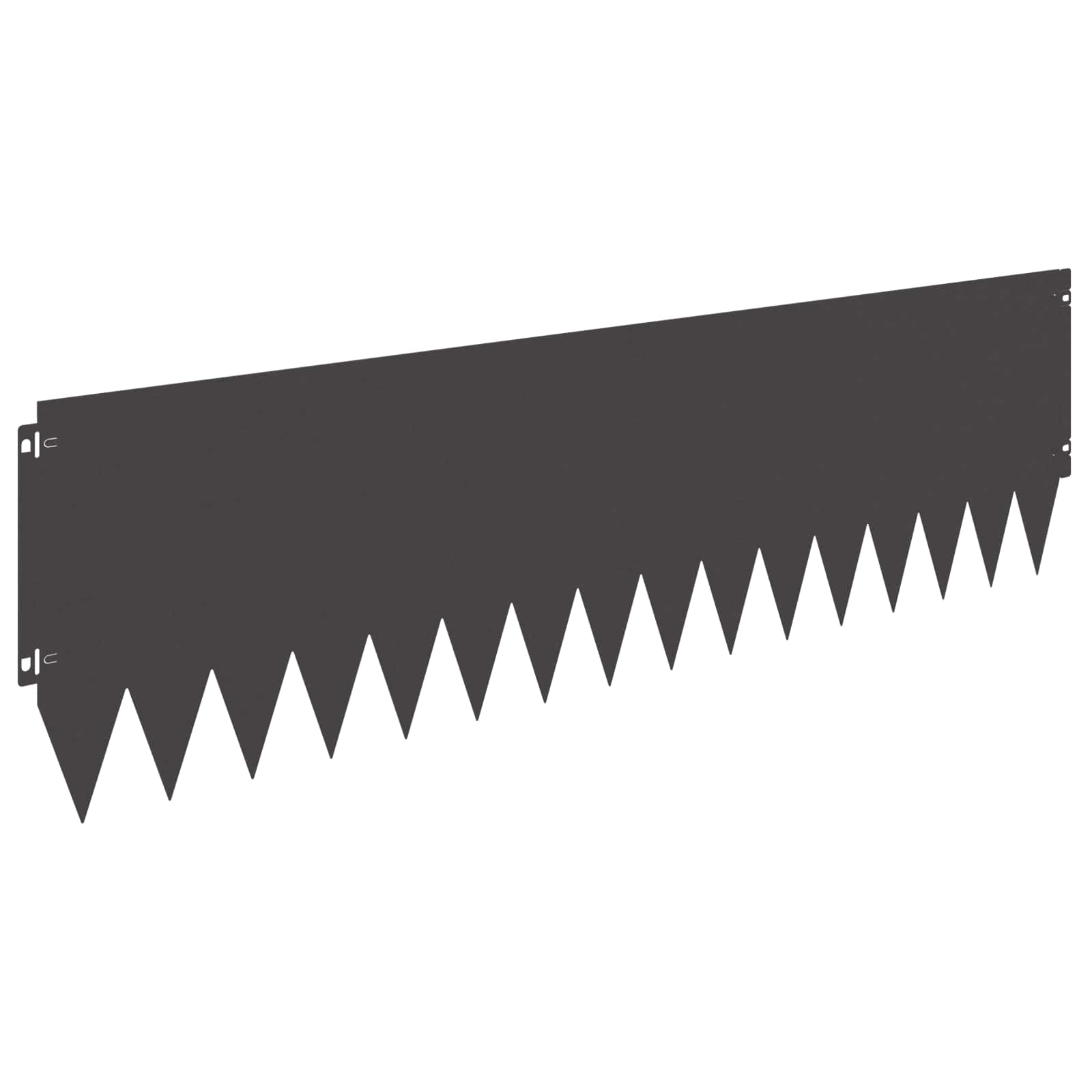 Raseneinfassung 10 pcs 103 x 10 cm Stahl Schwarz
