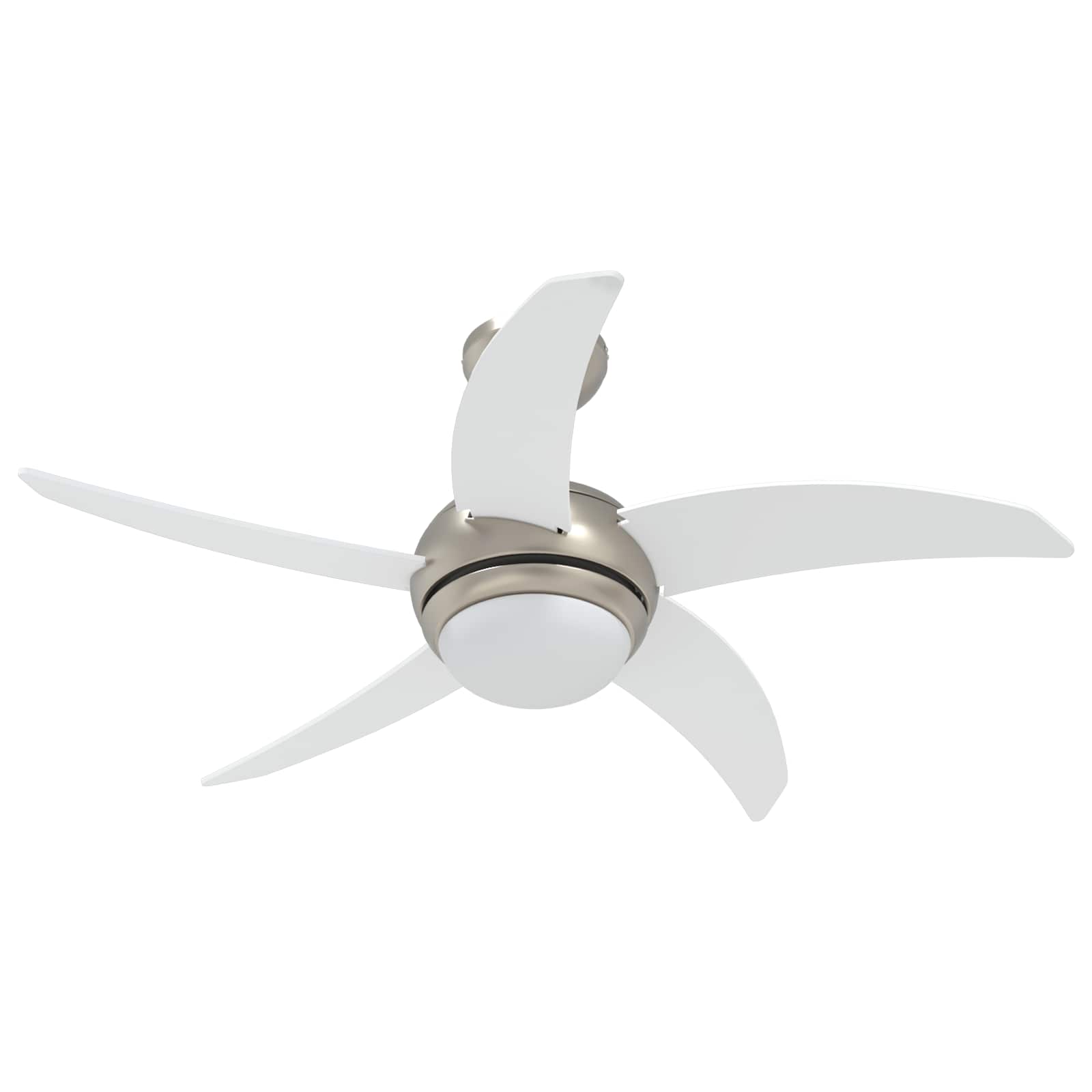Deckenventilator mit Licht und Fernbedienung Ø 130 cm Weiß
