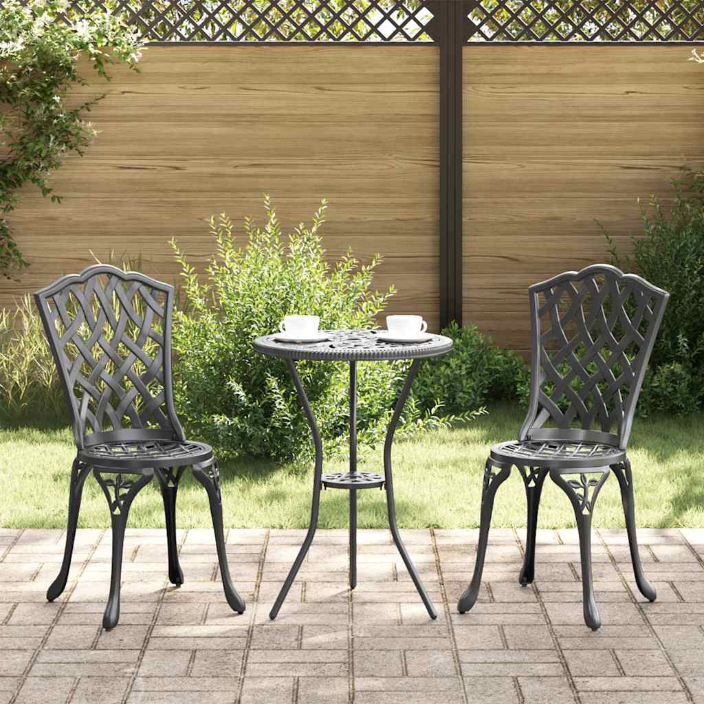 Gartenstuhl 2 pcs Bronze 39 x 40 x 87cm Aluminium