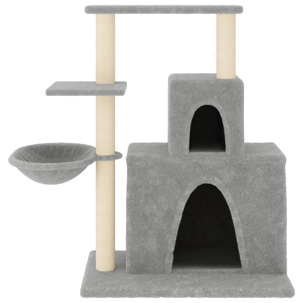 Kratzbaum mit Sisal-Kratzsäulen Creme 83 cm