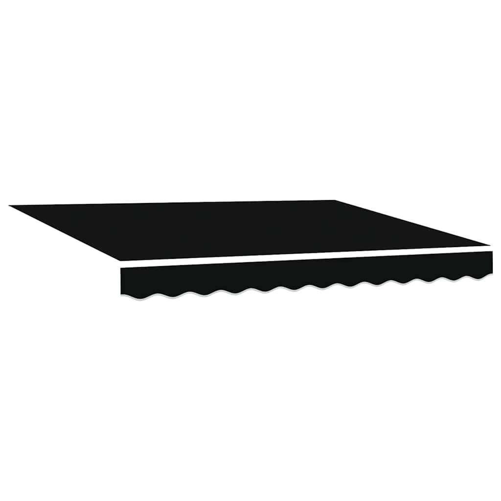 Markise Manuell Einziehbar mit LED 300x250 cm Blau und Weiß