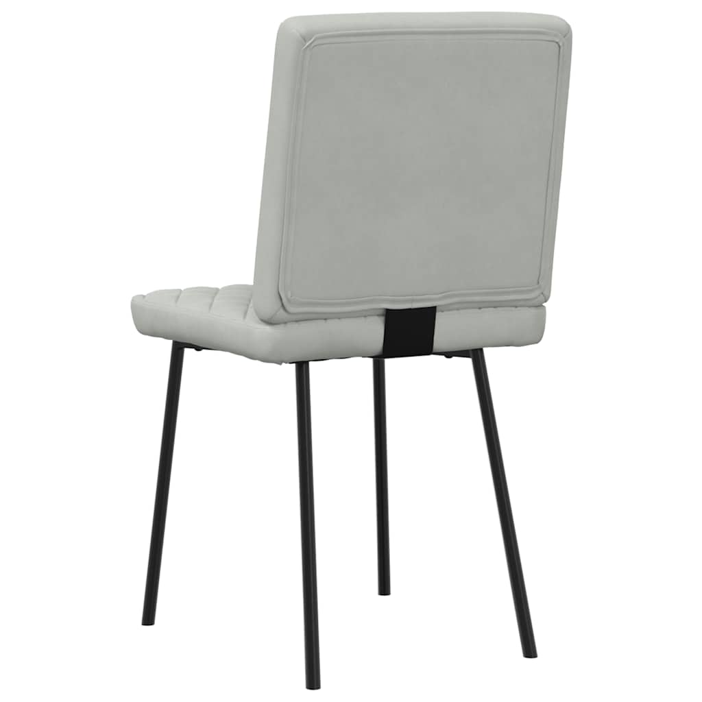 Esszimmerstühle 4 Stk. Creme Samt