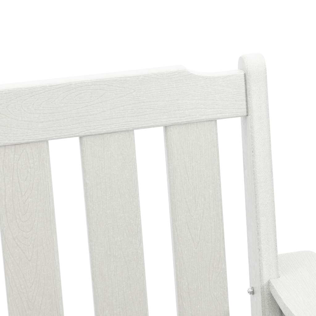 Gartenbank Weiß 120 x 59 x 88 cm HDPE