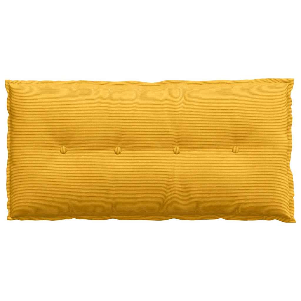 Rückenkissen Hellgrau 50 x 45 cm Cordstoff