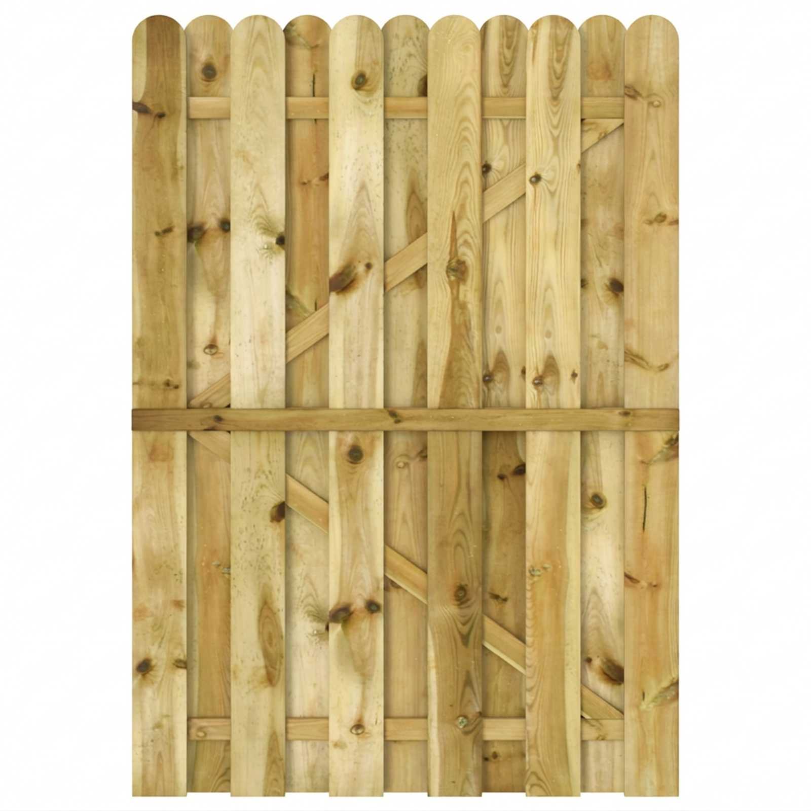 Gartentor Imprägniertes Kiefernholz 100x75 cm