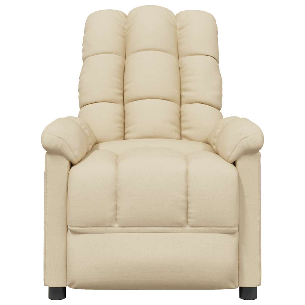 Massagesessel Hellgrau Stoff
