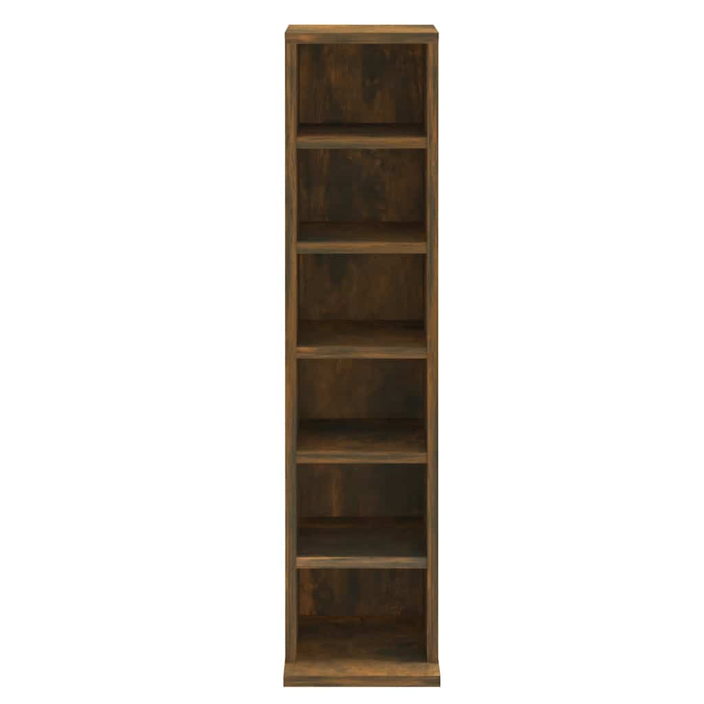 CD-Schrank Weiß 21x20x88 cm Holzwerkstoff