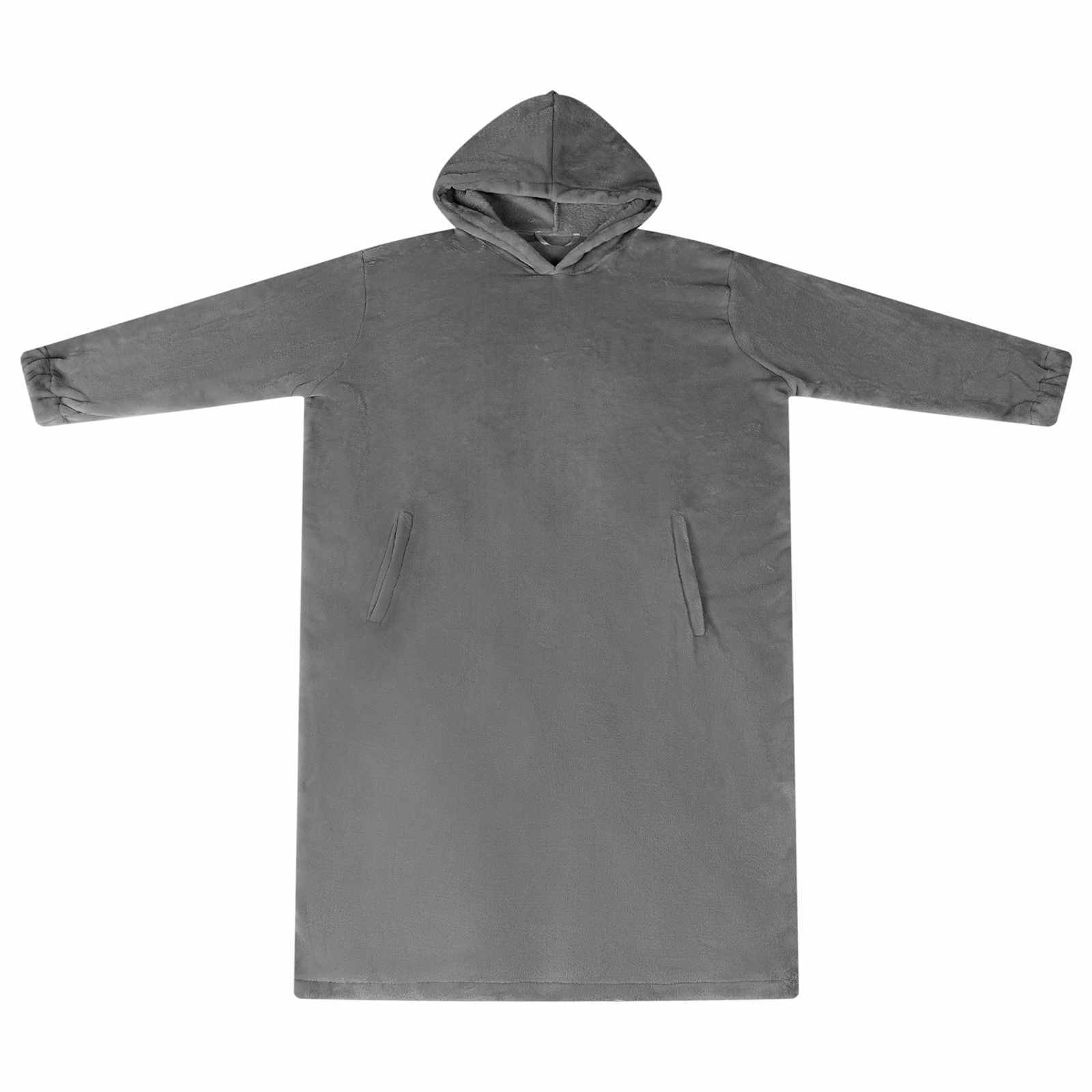 Decken-Hoodie Beige S Flanell
