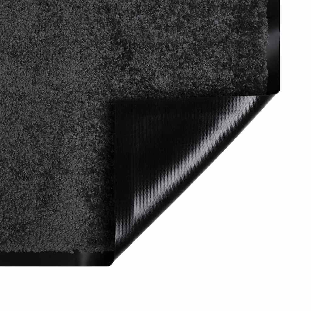 Fußmatte Anthrazit 60 x 40 x 1,2 cm Teddystoff