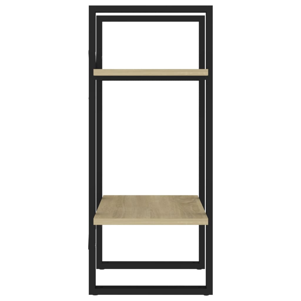 Bücherregal 2 Fächer Weiß 40x30x70 cm Holzwerkstoff
