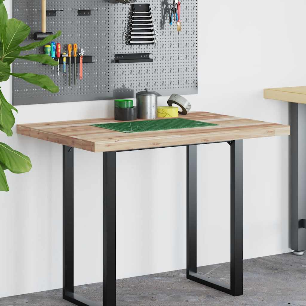 Schreibtischplatte Unbehandelt 60x50x2 cm Massivholz Akazie