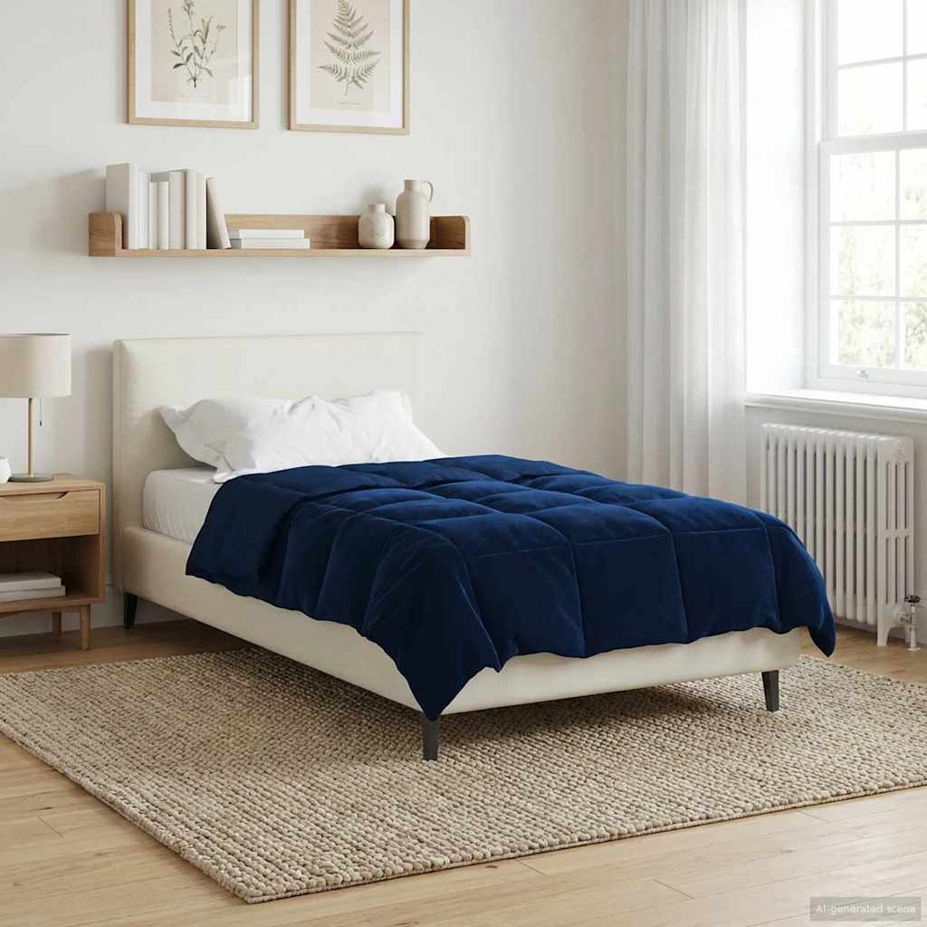 Sommerdecke Gesteppt Anthrazit 135 x 200 cm Mikrofaser