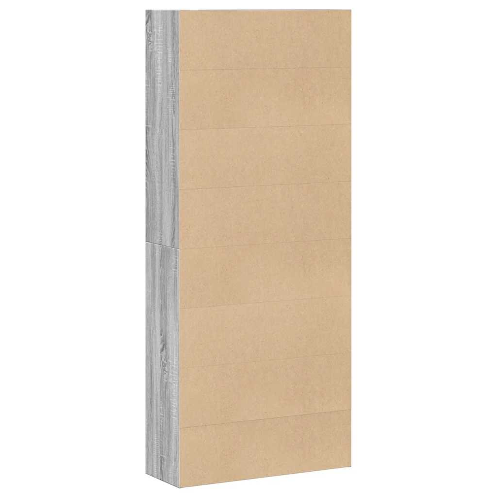 Bücherregal Weiß 80x30x189 cm Holzwerkstoff