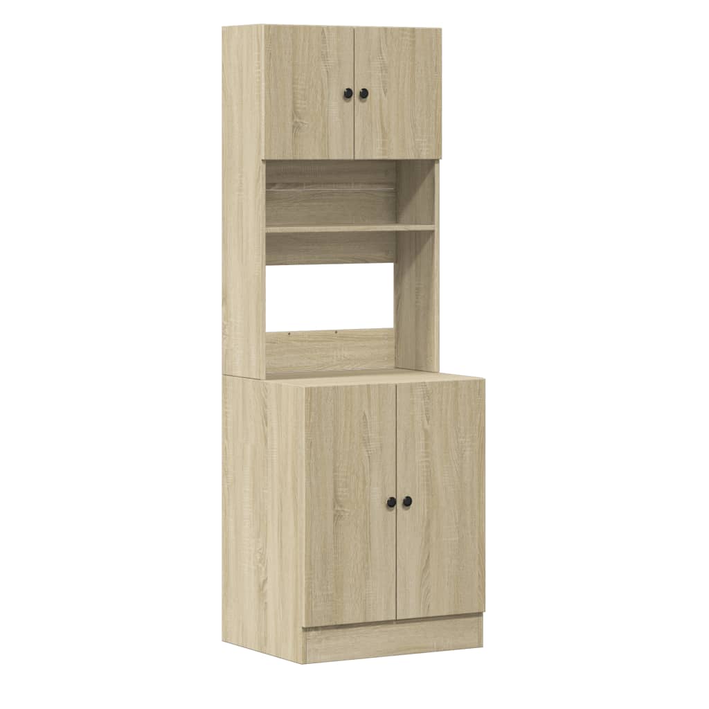 Küchenschrank Weiß 60x50x180 cm Holzwerkstoff