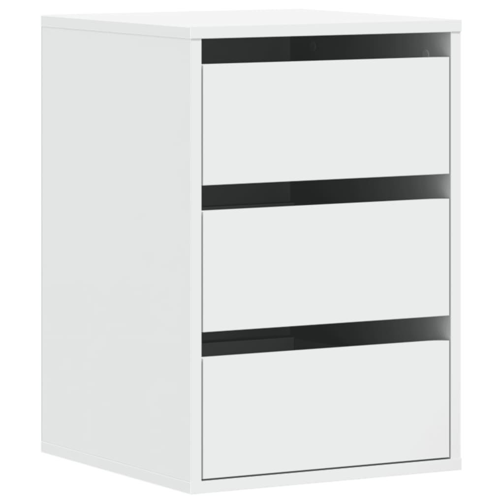 Schubladenschrank Schwarz Eichen-Optik 41 x 40 x 58 cm