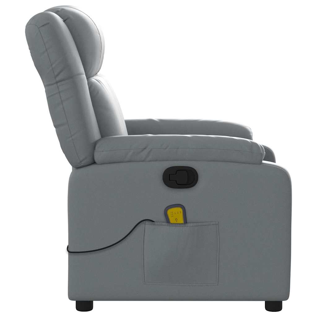Massage-Relaxsessel, Kunstleder, Schwarz