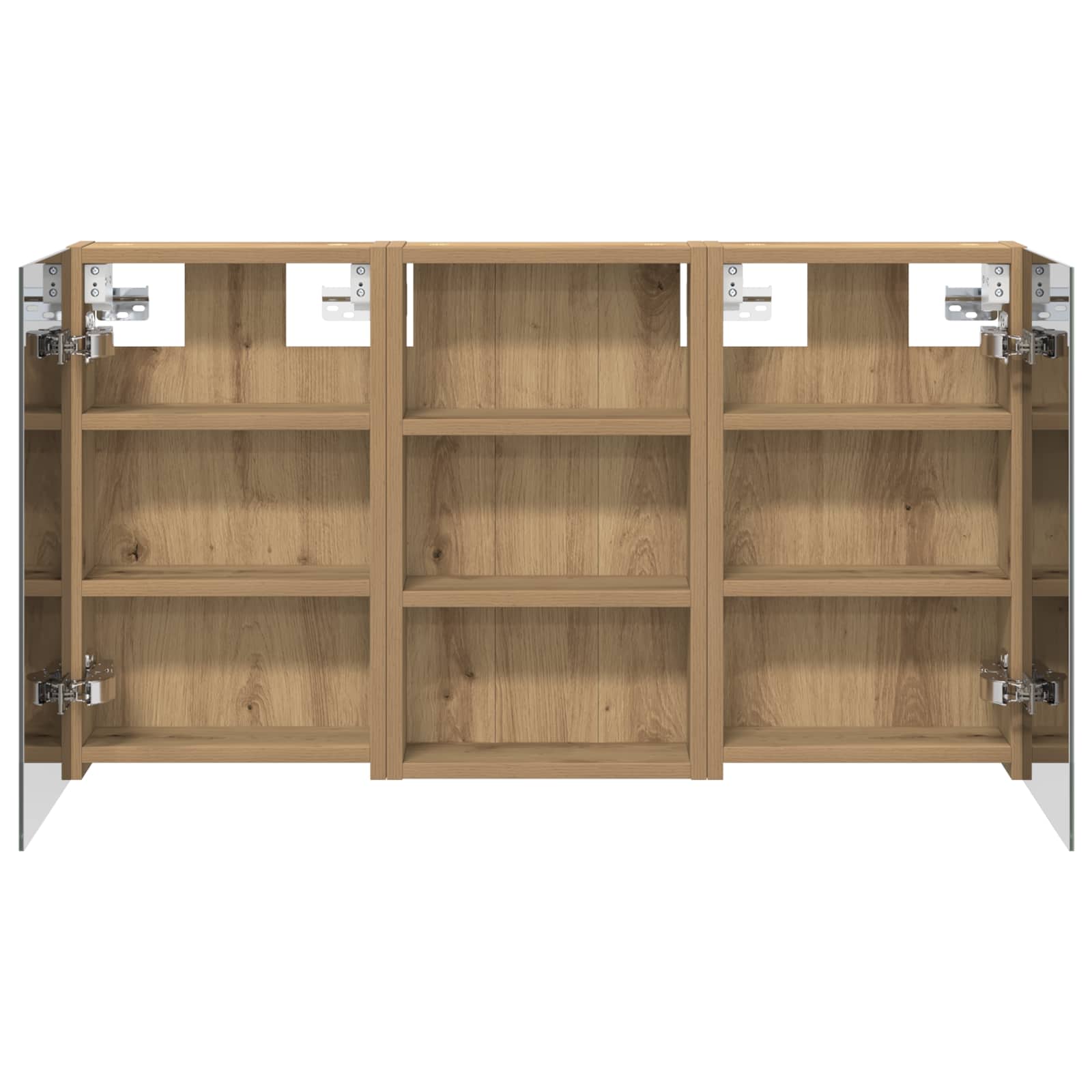 Badezimmerschrank-Set 3 pcs 80 x 10,5 x 50 cm Holzwerkstoff