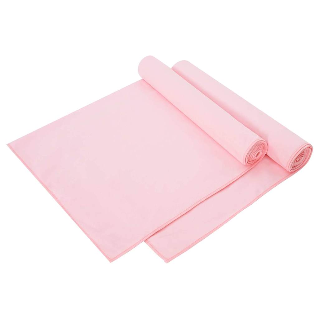Sporthandtücher 2 pcs Schwarz 50 x 30 cm Polyester und Polyamid