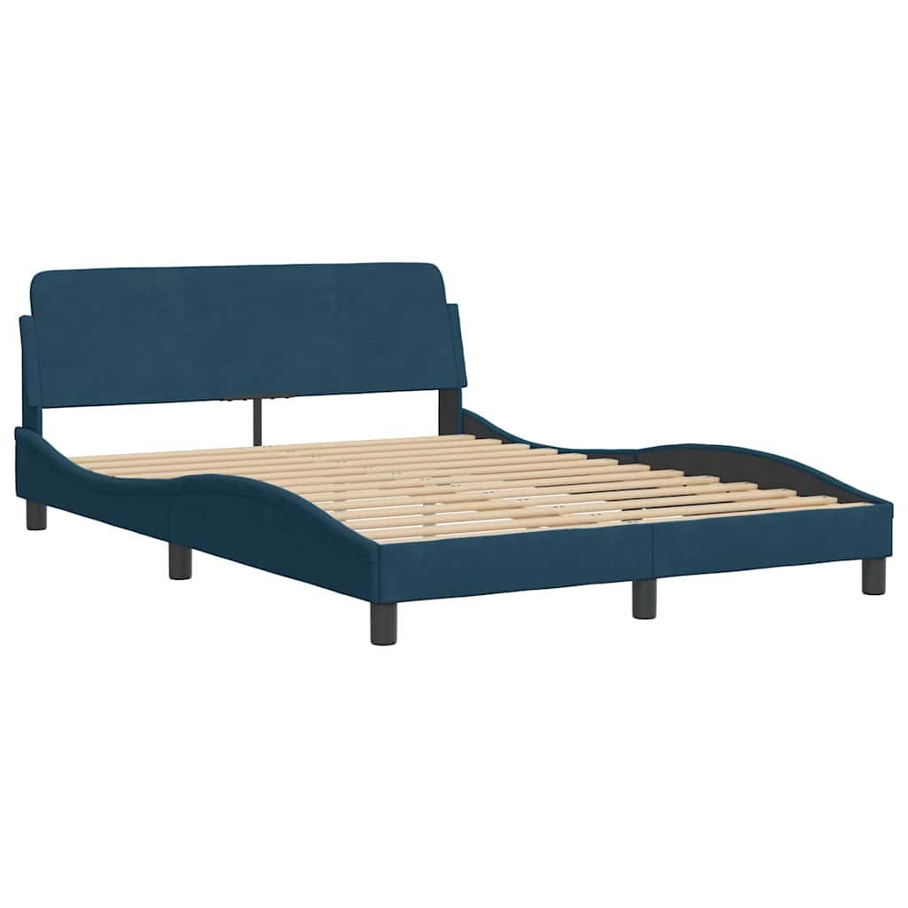 Bettgestell "Dover" Hellgrau 80x200 cm Samt