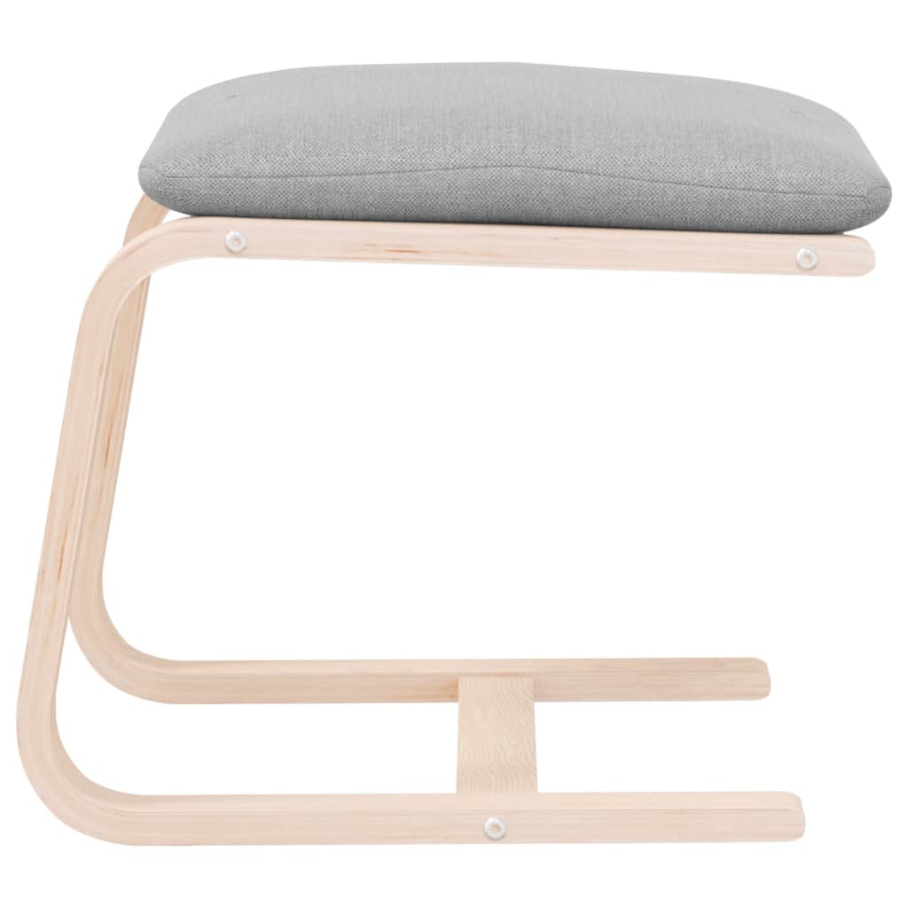 Fußhocker Creme 51x41x40 cm Stoff