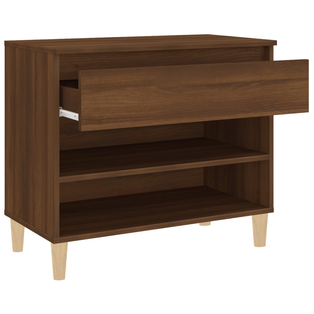 Schuhregal Weiß 70x36x60 cm Holzwerkstoff