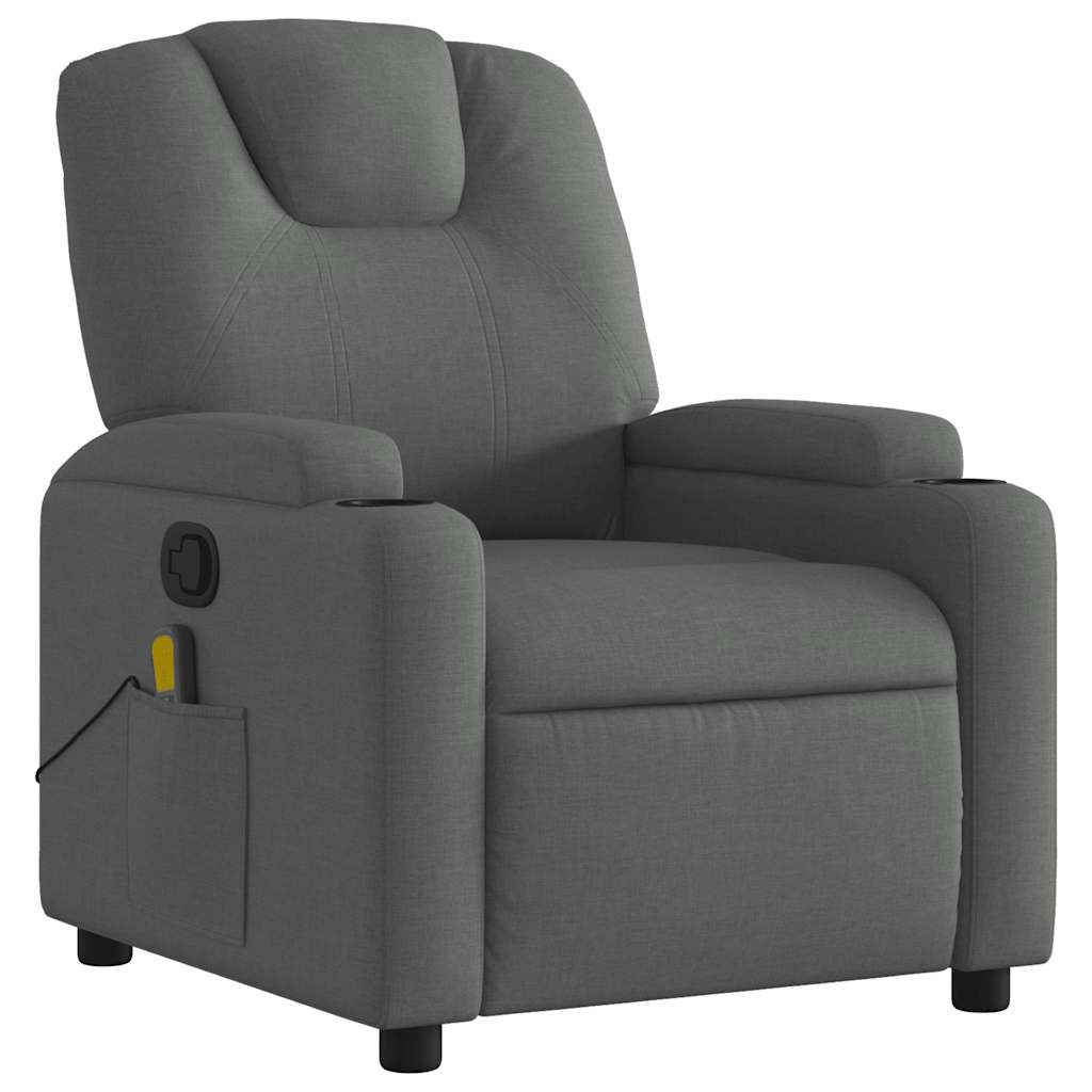 Relaxsessel Elektrisch Hellgrau Stoff