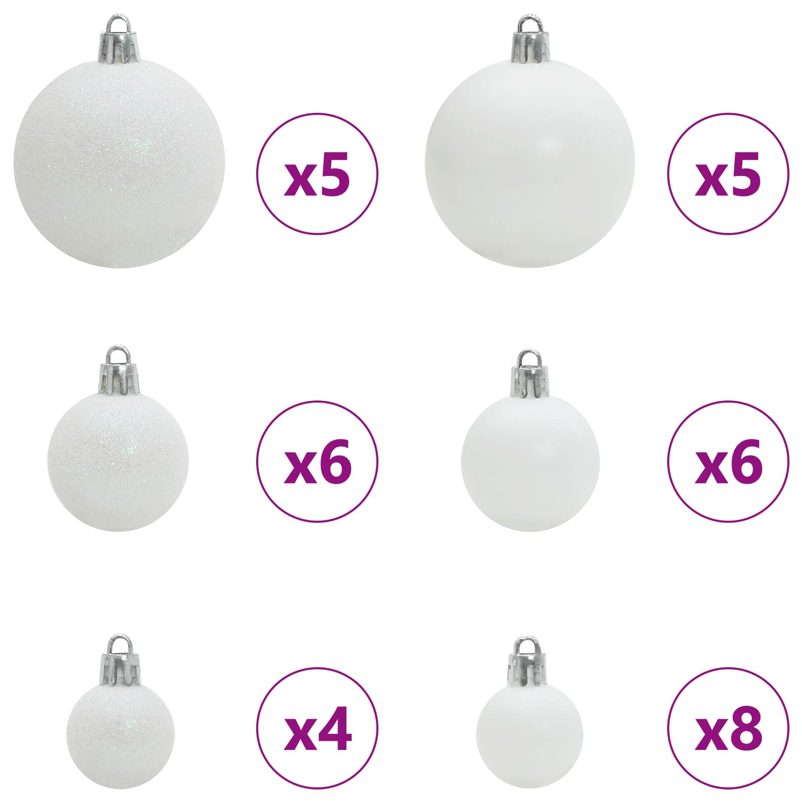 Künstlicher Weihnachtsbaum Weiß 120 cm PVC und Stahl