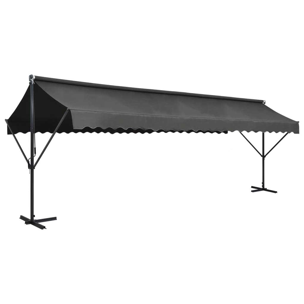 Freistehende Markise 400x300 cm Anthrazit