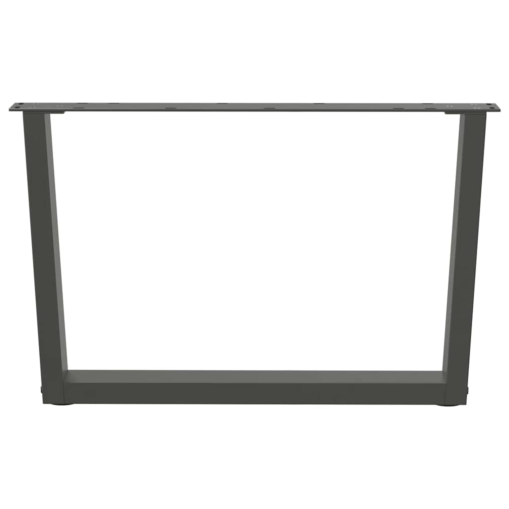 Couchtischbeine V-Form 2 Stück Schwarz 30x(30-31,3) cm Stahl