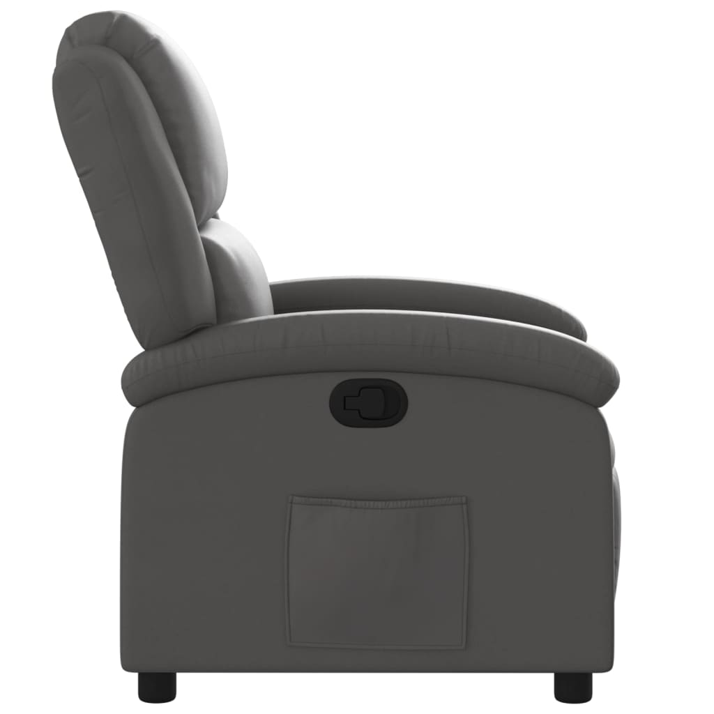 Relaxsessel Echtleder Schwarz
