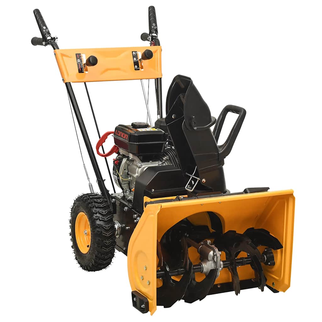 2-in-1 Schneefräse und Kehrmaschine Benzinbetrieben 6,5PS