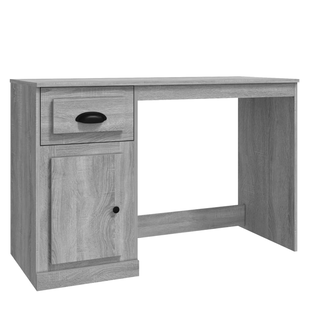 Schreibtisch mit Schublade Weiß 115x50x75 cm Holzwerkstoff