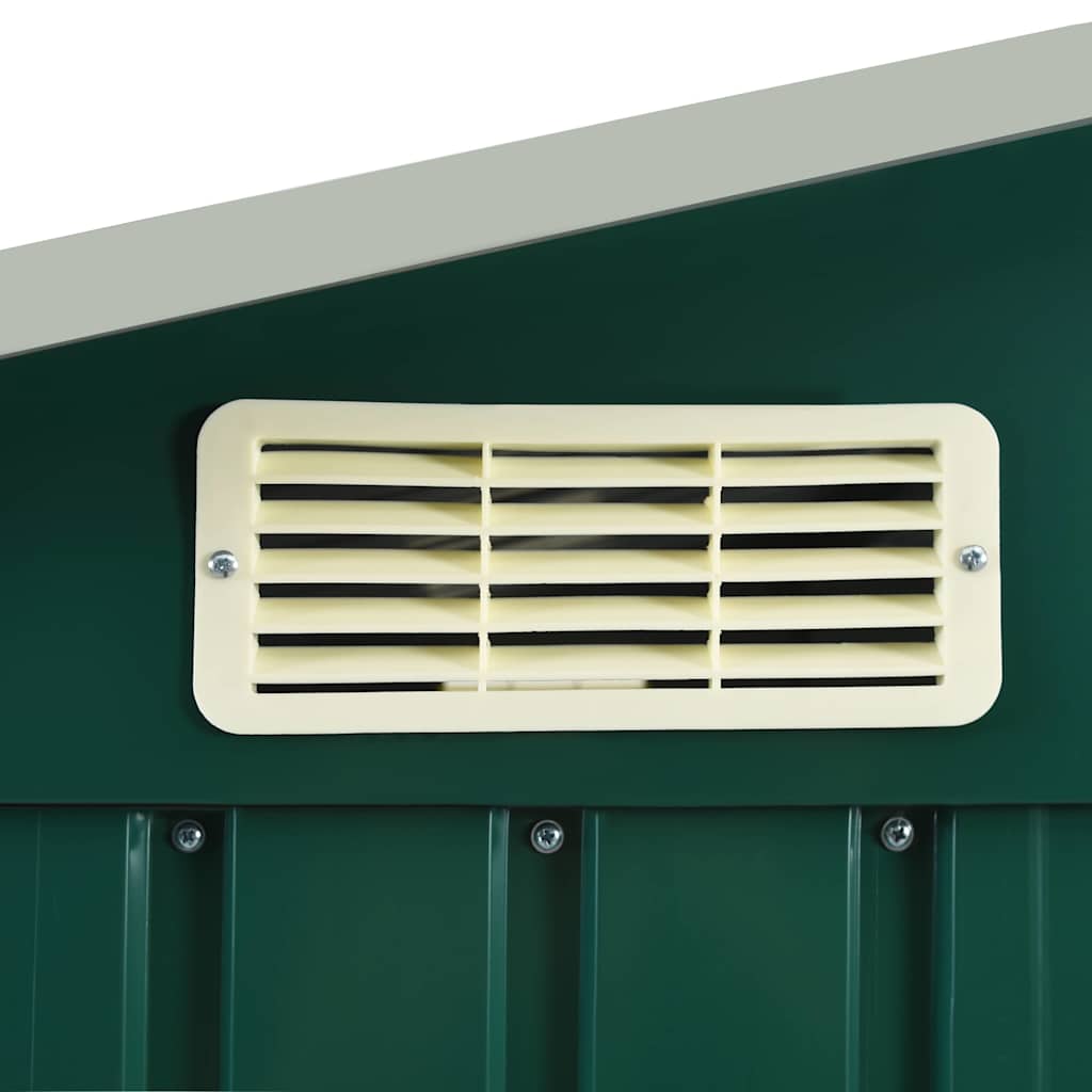 Gartenhaus mit Regal Grau 205x130x183 cm Eisen