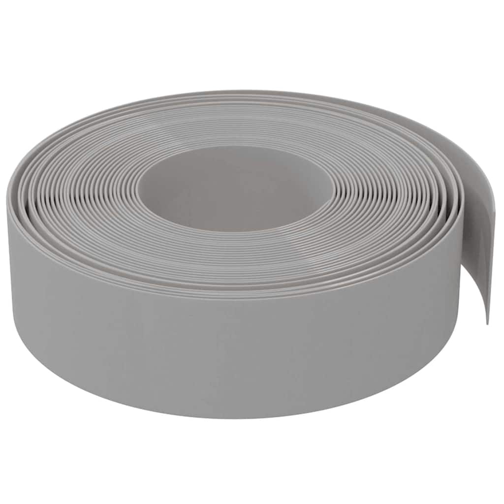 Gartenumrandung 25 m 10 cm PE Grau