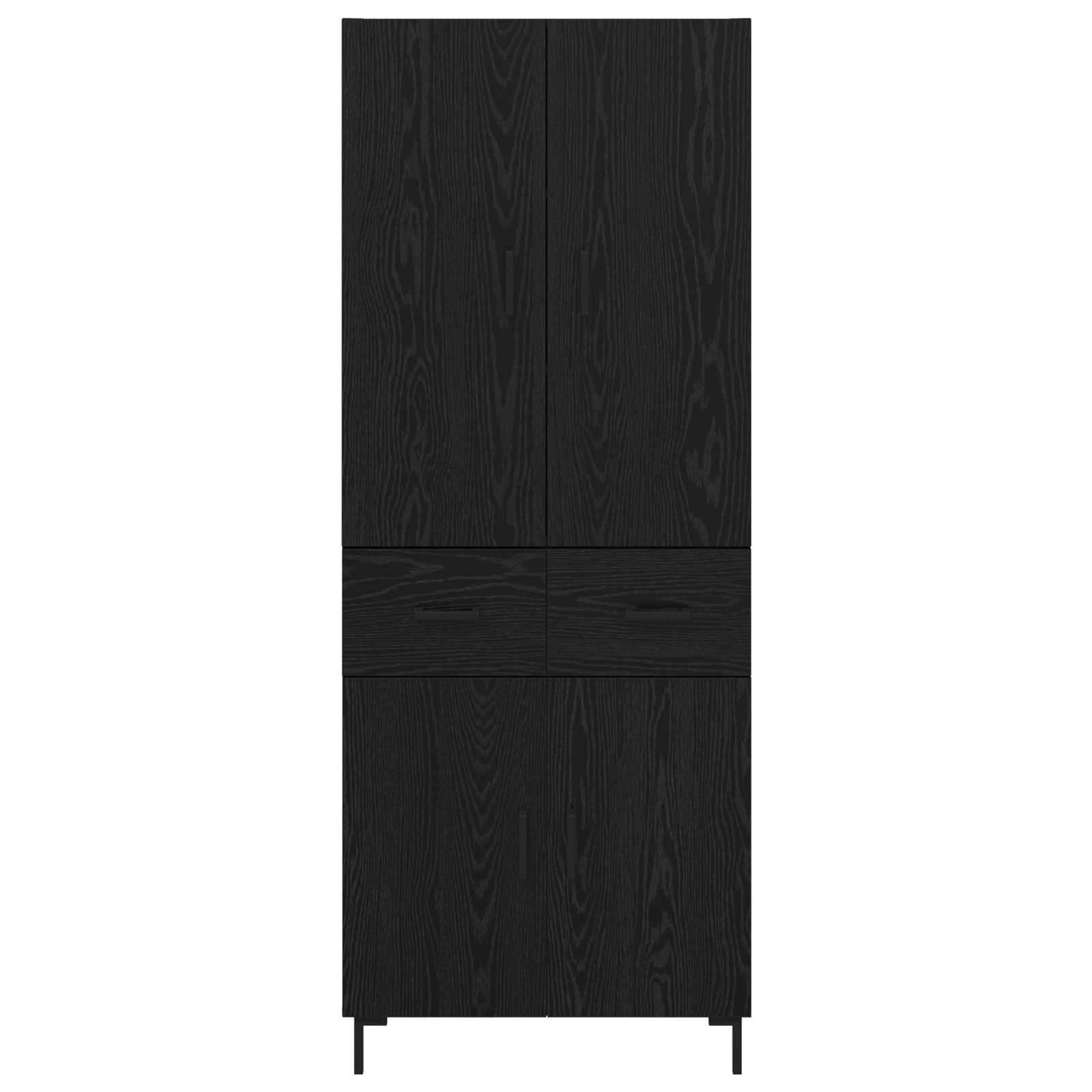 Highboard Betongrau 69,5x34x180 cm Holzwerkstoff