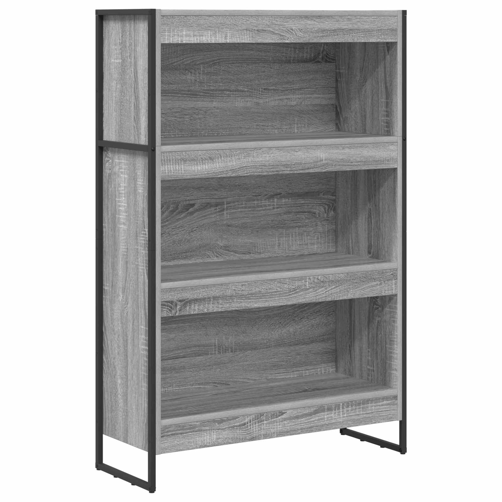 Bücherregal 2 pcs Schwarz Eichen-Optik 60 x 30 x 189,5 cm