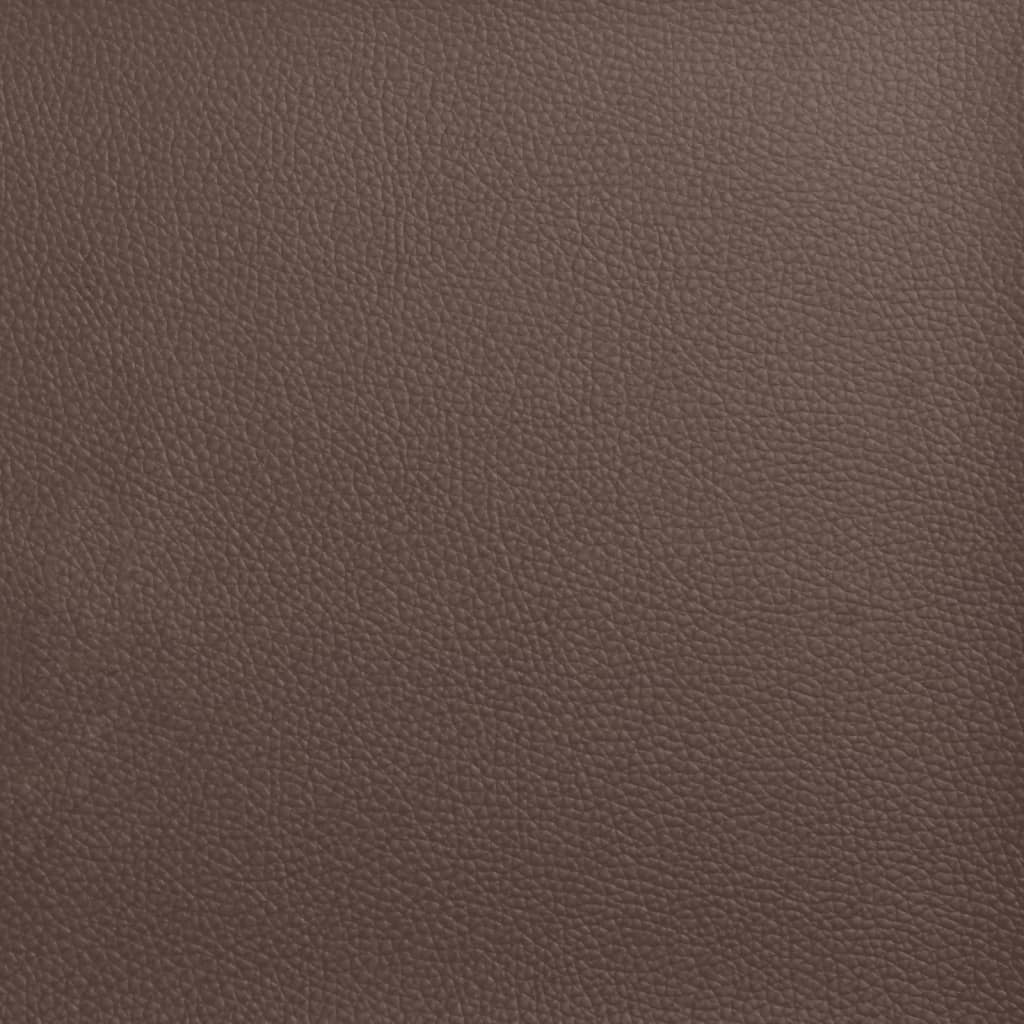 Bett mit Matratze "Dover" Schwarz 80x200 cm Kunstleder