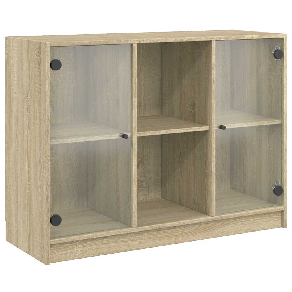 Bücherschrank mit Türen Weiß 204x37x75 cm Holzwerkstoff