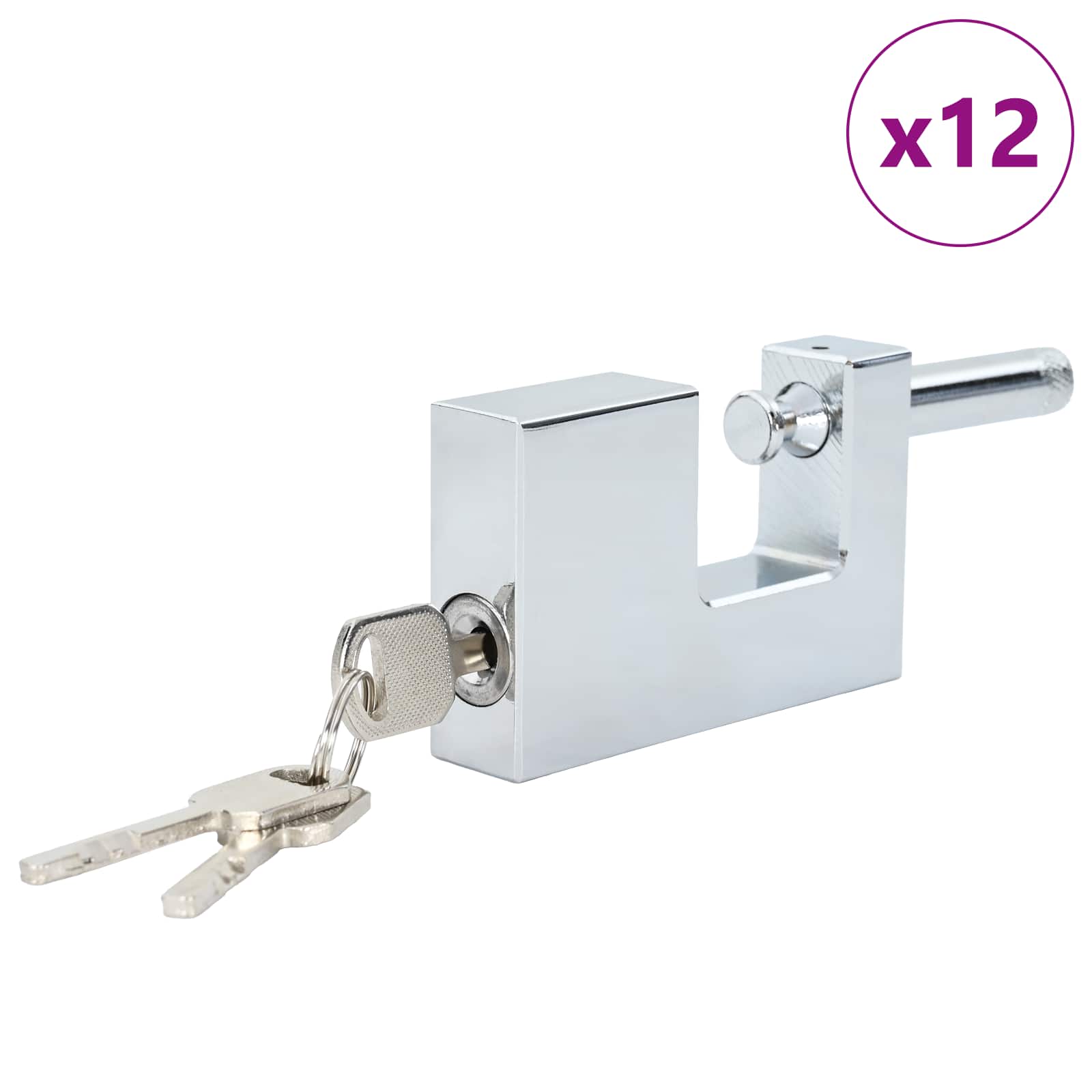 Vorhängeschloss 2 pcs Silber Stahl