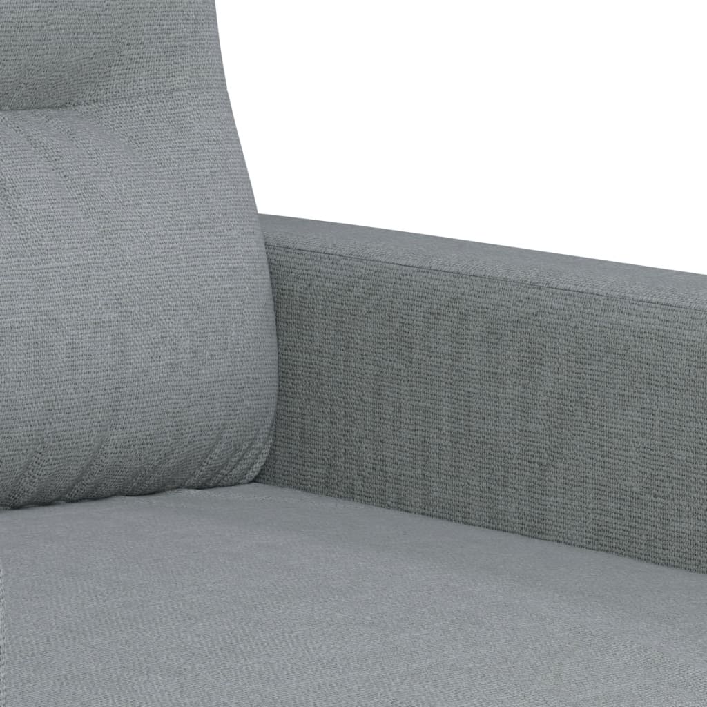 4-tlg. Sofagarnitur mit Kissen Taupe Stoff