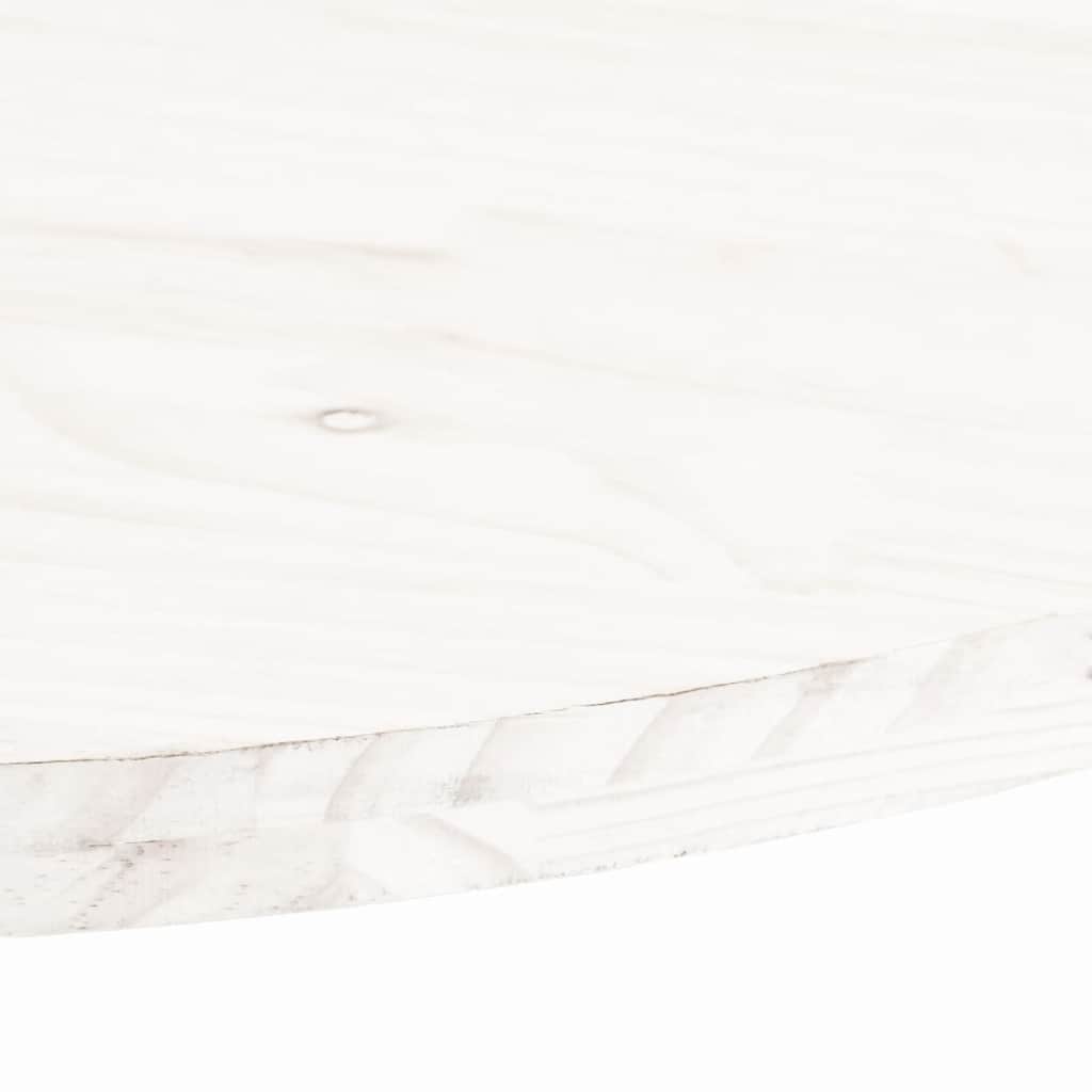 Tischplatte 60x30x2,5 cm Massivholz Kiefer Oval