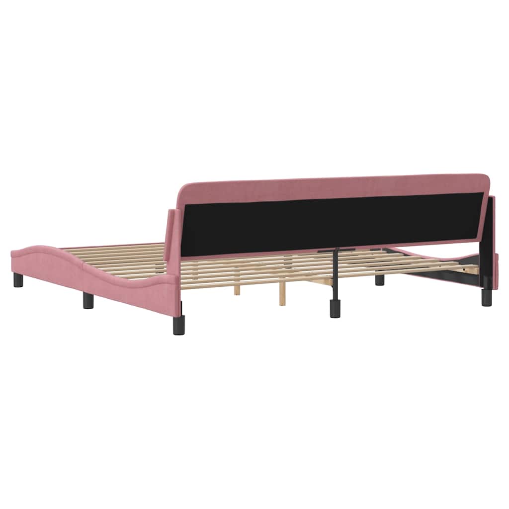 Bettgestell "Dover" Hellgrau 80x200 cm Samt
