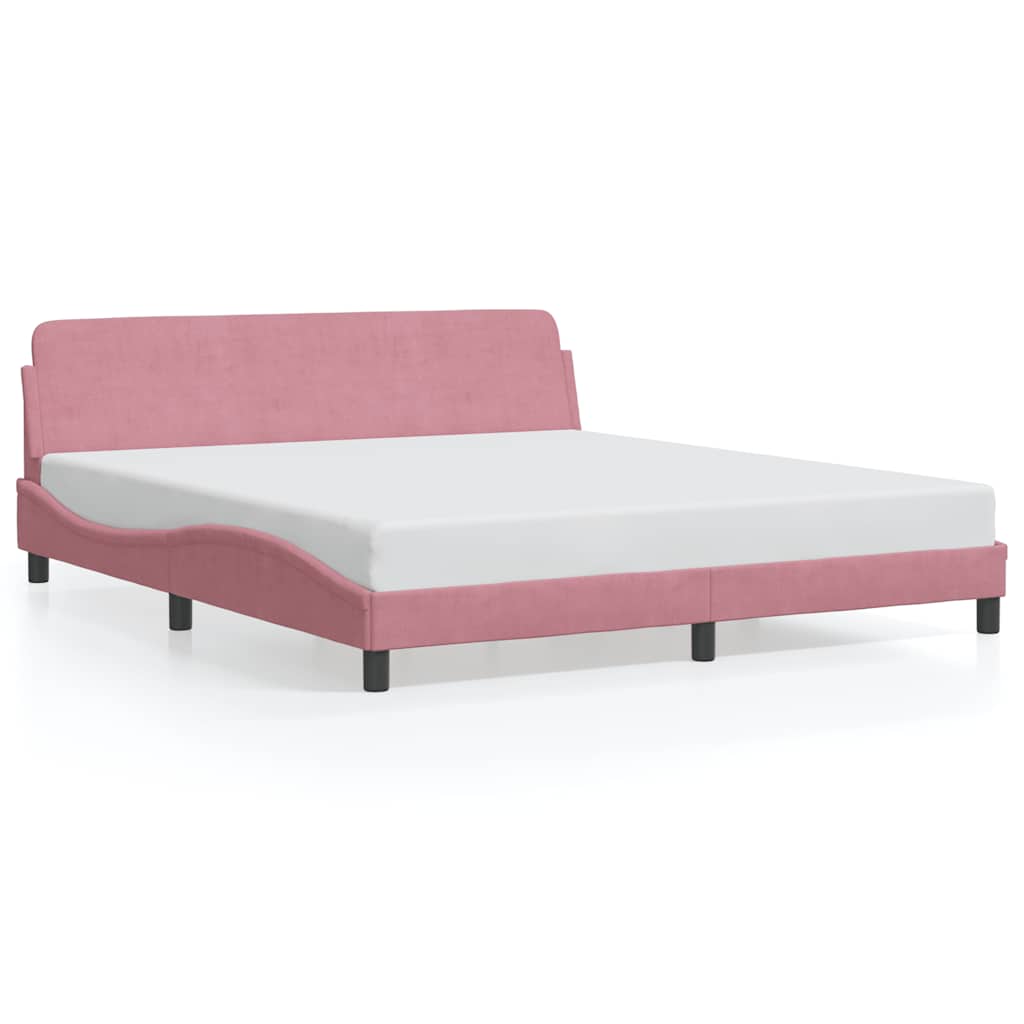 Bettgestell "Dover" Hellgrau 80x200 cm Samt