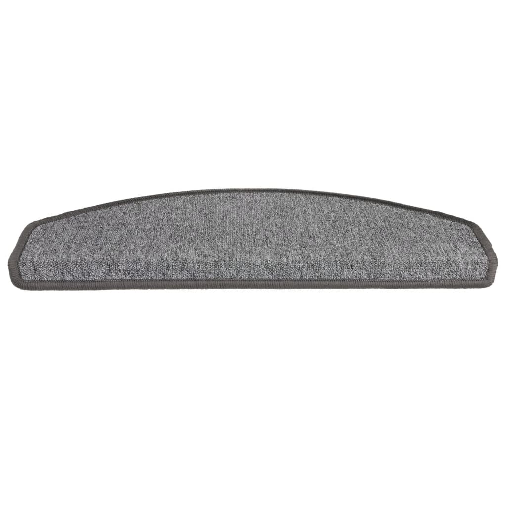 Stufenmatten 15 Stk. 56x17x3 cm Anthrazit Halbrund