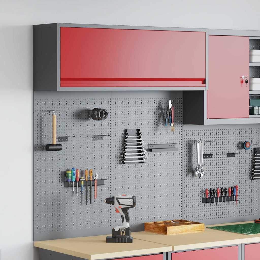 Werkzeugschrank-Set 3 pcs Schwarz Pulverbeschichteter Stahl