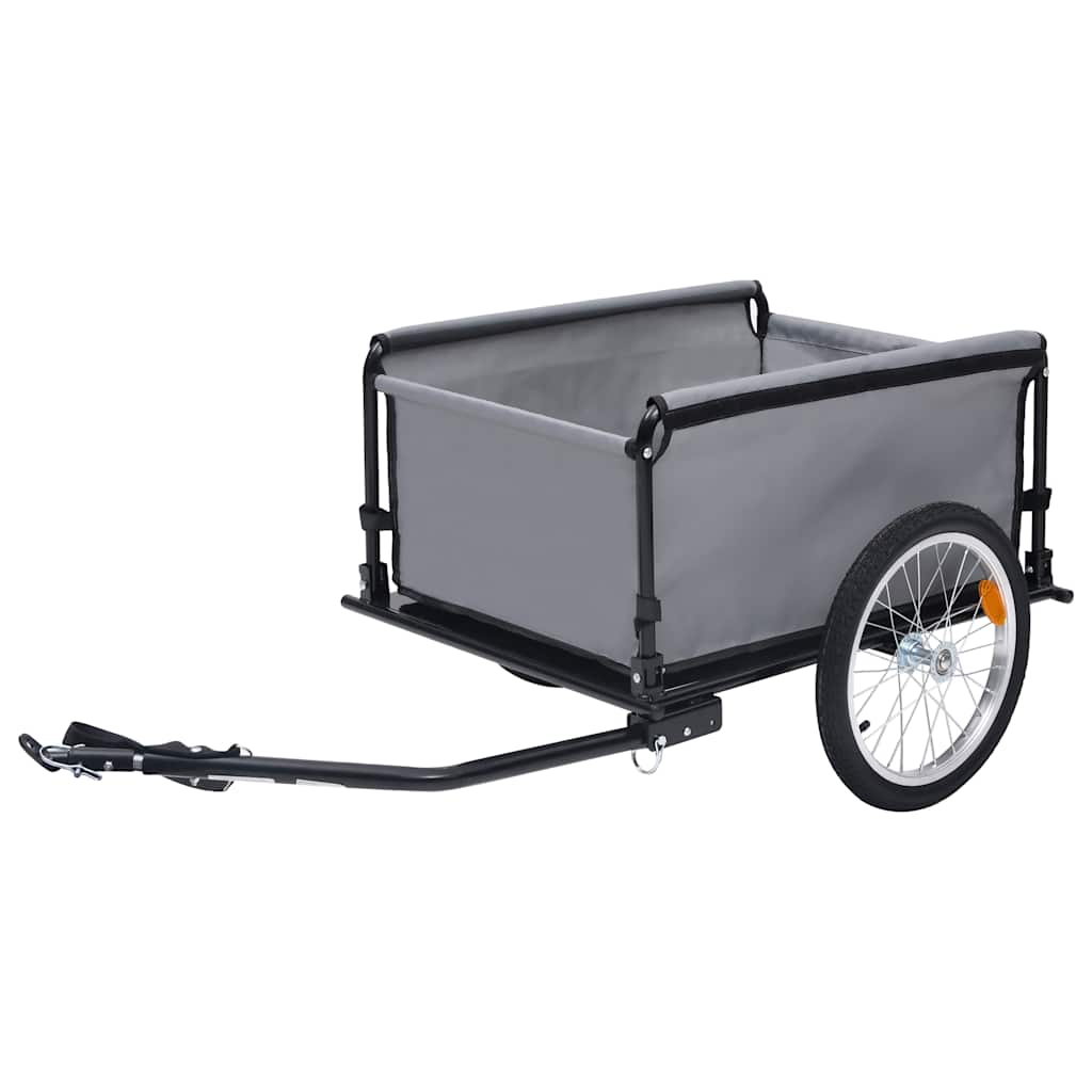 Fahrradanhänger Schwarz und Gelb 65 kg